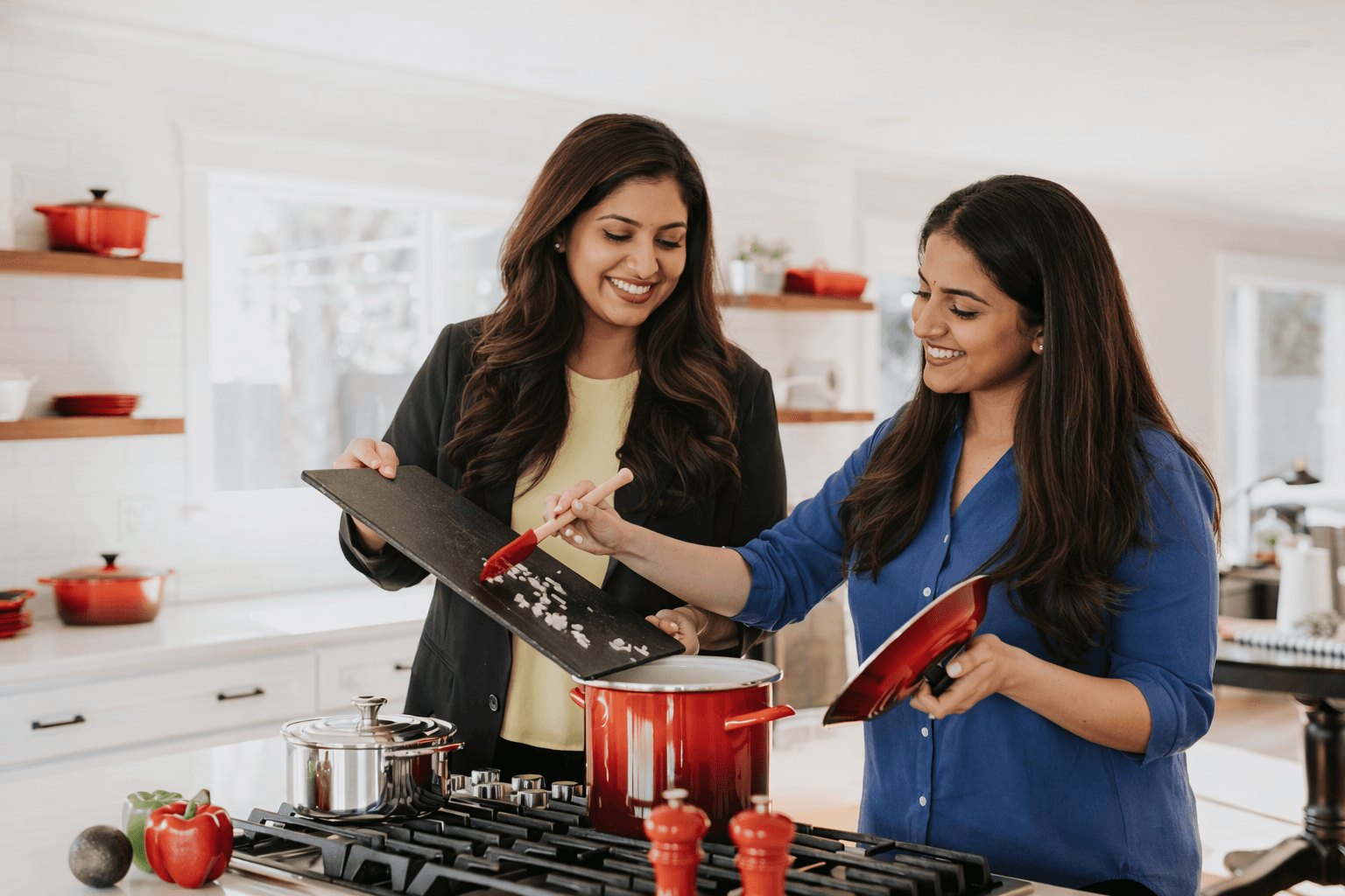 Contemporary kitchen with under-cabinet lighting